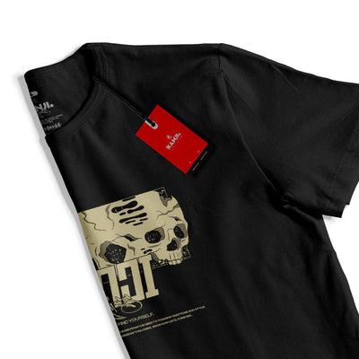 Polera mitología japonesa con diseño Shikaeshi Komori 