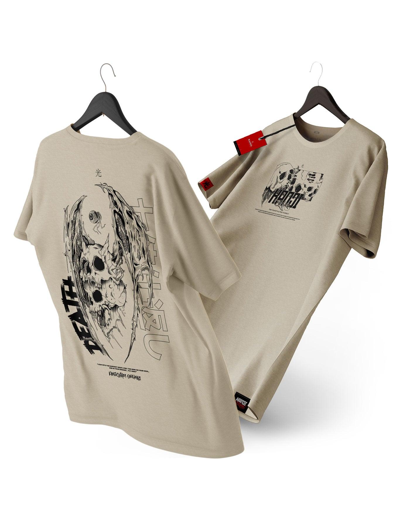 Polera mitología japonesa con diseño Shikaeshi Komori #color_arena