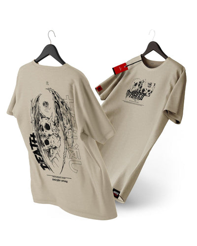 Polera mitología japonesa con diseño Shikaeshi Komori 