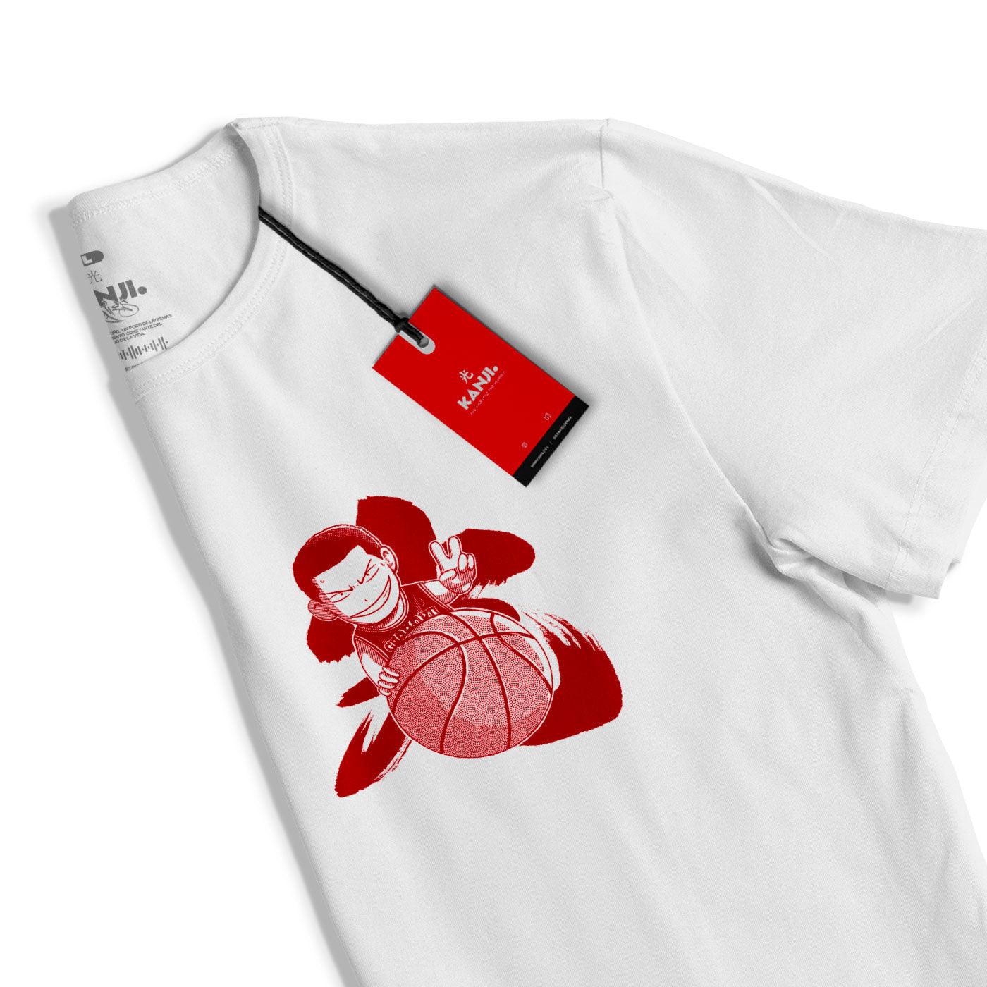 Polera anime con diseño Slam Dunk #color_blanco