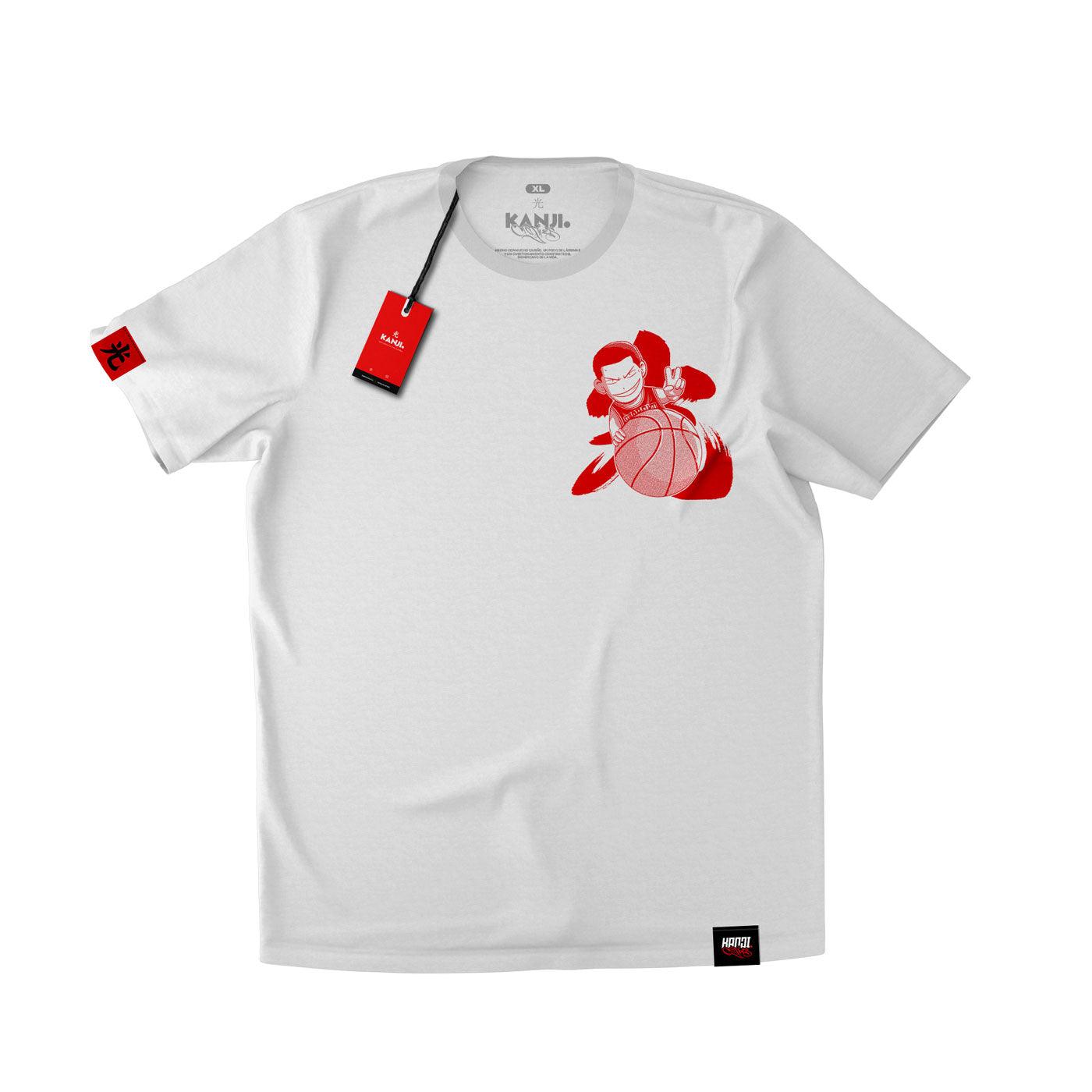 Polera de anime con diseño de Slam Dunk #color_blanco
