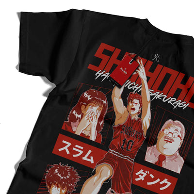 Polera de anime con diseño de Slam Dunk 