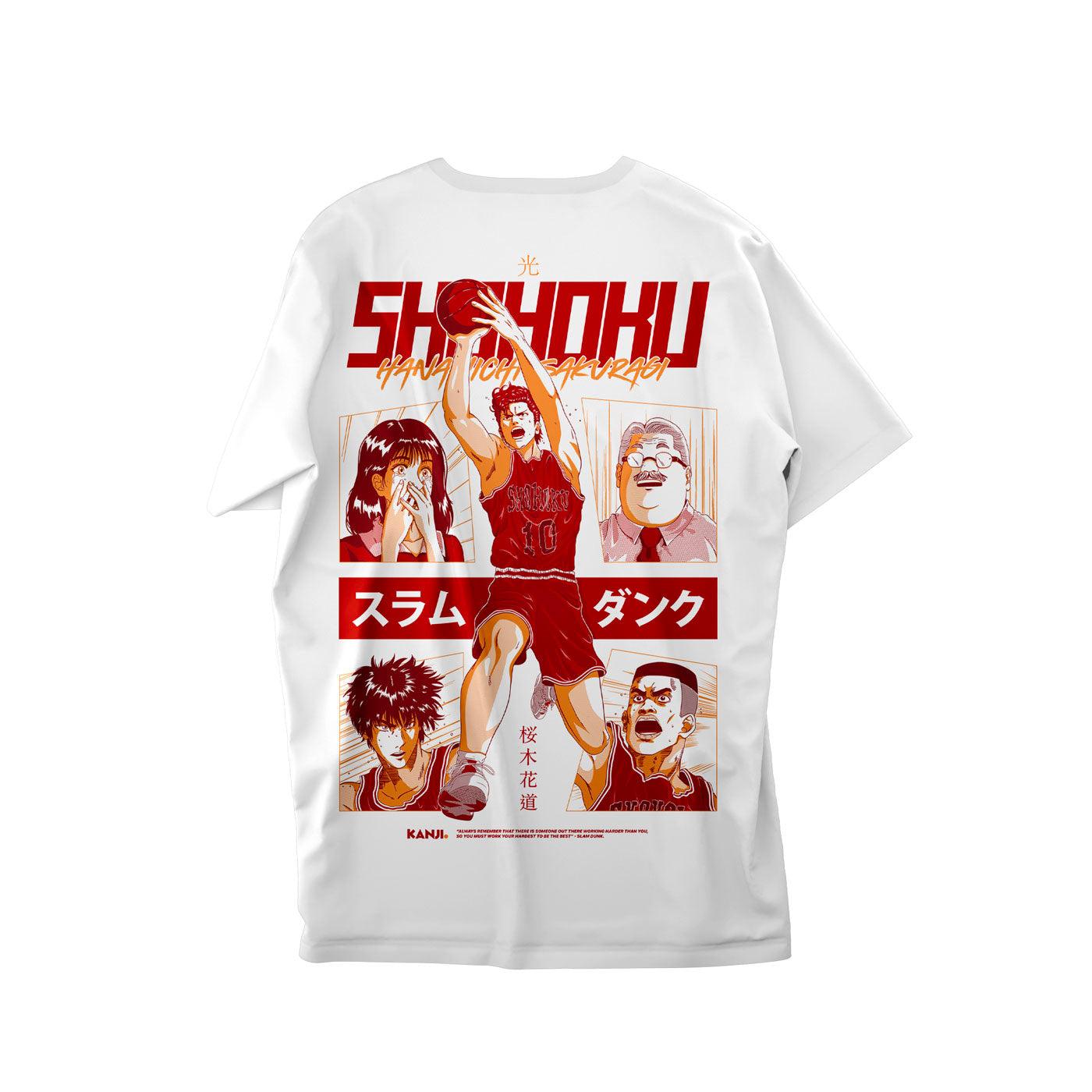 Polera de anime con diseño de Slam Dunk #color_blanco