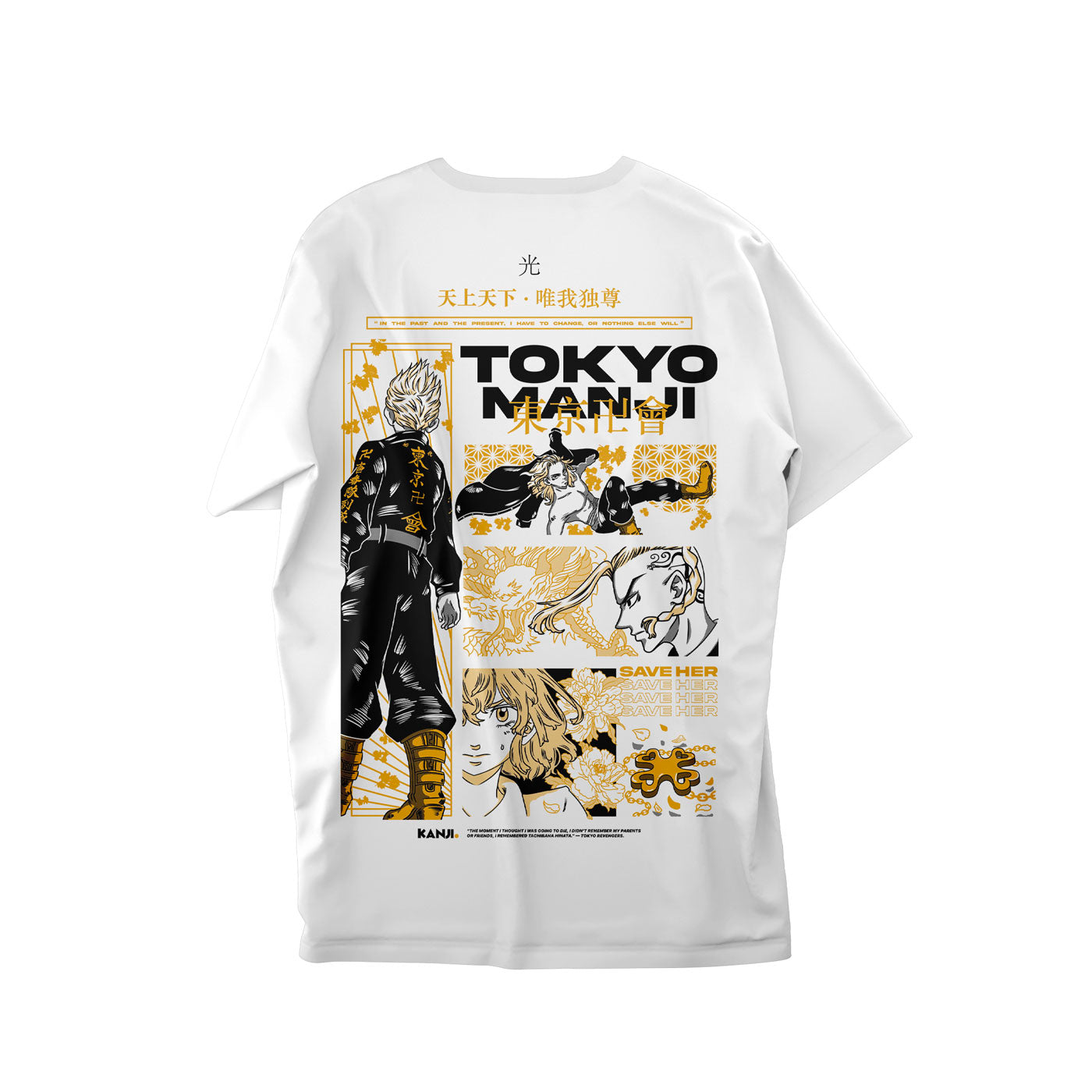 Polera Anime Tokyo Revengers  #color_blanco