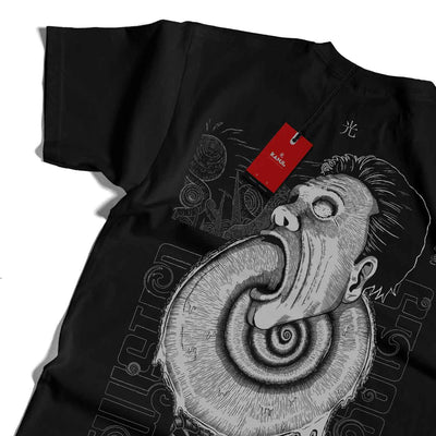 Polera de anime con diseño de Junji Ito Uzumaki